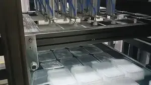 ATM-76/65 Четырехстанционная термоформовочная машина для пластиковых крышек из ПП