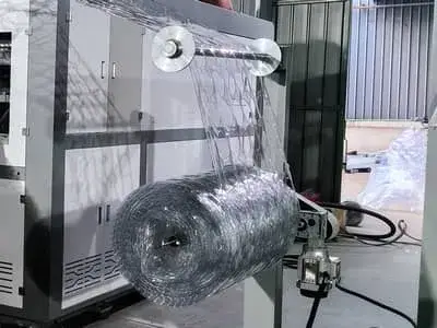 Узел намотки отработанной пленки